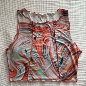 SHEIN Multicolor Swirl Blouse